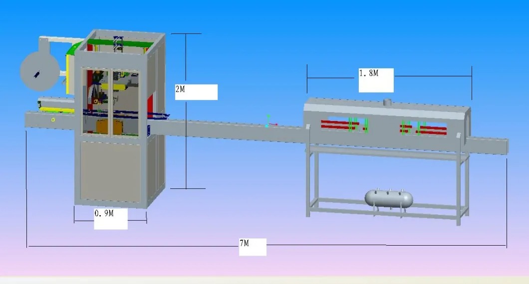 Otomatik Maden Suyu Şişesi Shrink Sleeve Etiketleme Makinesi