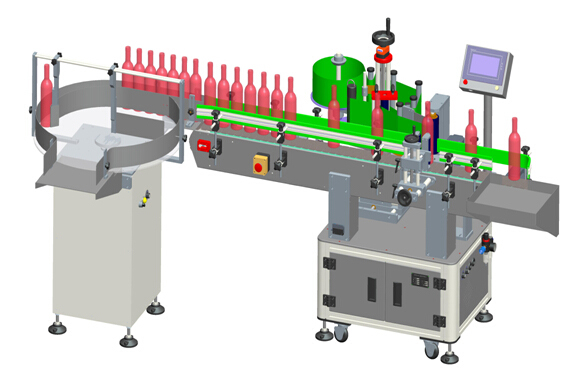 Otomatik Dikey Kırmızı Şarap Şeffaf Etiket Etiketleme Makinesi Detayları